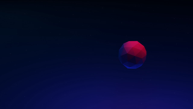 Red object floating night sky free wallpaper for desktop - medium preview image
