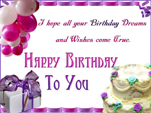 Birthday card cake balloons gift free wallpaper for desktop - medium preview image