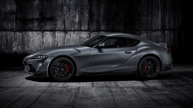 Silver sports car dark wooden free wallpaper for desktop - medium preview image