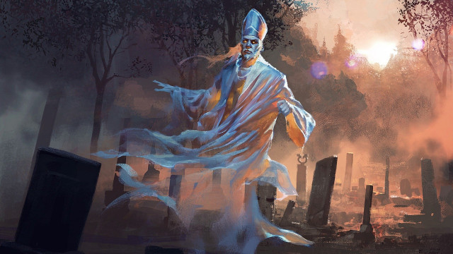 Ghost cemetery altermodern mtg art free wallpaper for desktop - medium preview image