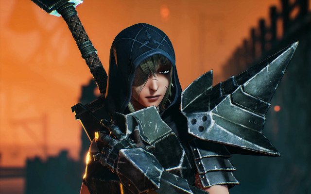 Woman sword helmet metal bird free wallpaper for desktop - medium preview image