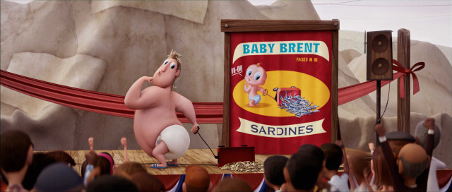 Cartoon character stage microphone sign free wallpaper for desktop - medium preview image