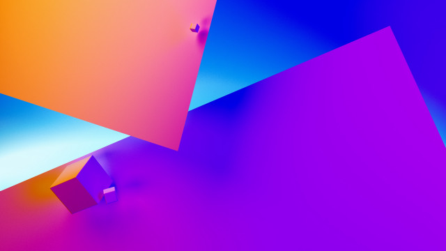 Colorful background square triangle middle free wallpaper for desktop - medium preview image