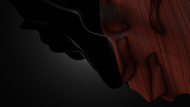 Black red wood abstract raytraced free wallpaper for desktop - medium preview image