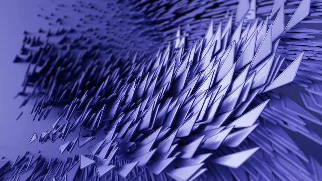 Blue abstract shapes lines generative free wallpaper for desktop - medium preview image