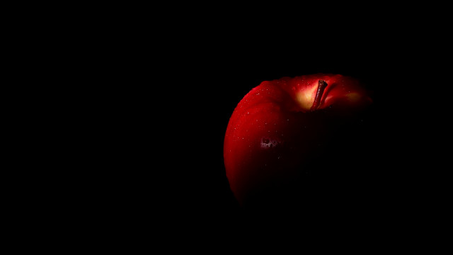 Red apple bite caravaggio space free wallpaper for desktop - medium preview image