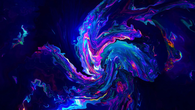 Colorful abstract blue purple swirl free wallpaper for desktop - medium preview image