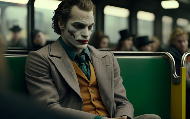 Joker man bus formal old free wallpaper for desktop - medium preview image