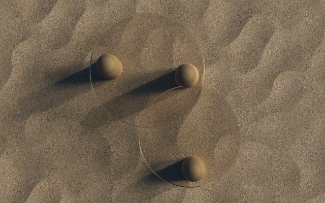 Rock sand beach circle string free wallpaper for desktop - medium preview image