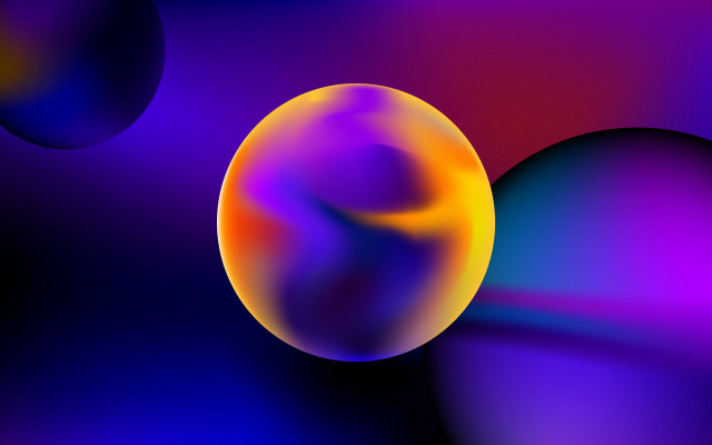 Colorful background sphere ball black free wallpaper for desktop - medium preview image