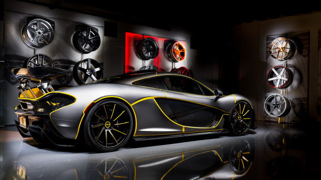 Car yellow stripes garage wheels free wallpaper for desktop - medium preview image