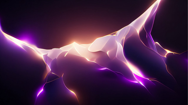 Purple light wave 3d volumetric free wallpaper for desktop - medium preview image