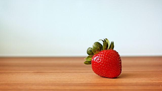 Strawberry wooden table minimalist flower #2 free wallpaper for desktop - medium preview image
