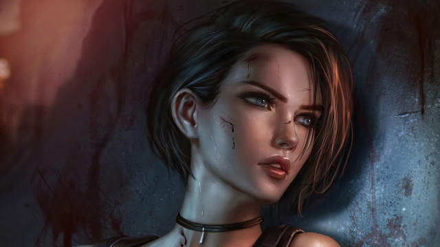 Woman blooded choker darkroom fantasy free wallpaper for desktop - medium preview image