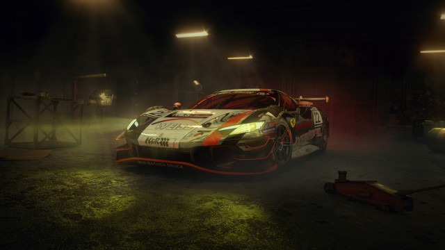 Car garage fog lights sawhorse free wallpaper for desktop - medium preview image