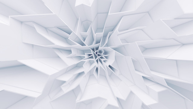 White abstract flower generative ambient free wallpaper for desktop - medium preview image
