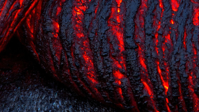 Lava rock red embers water free wallpaper for desktop - medium preview image