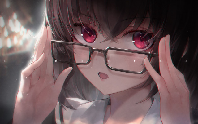 Woman glasses posing remodernism detailed free wallpaper for desktop - medium preview image