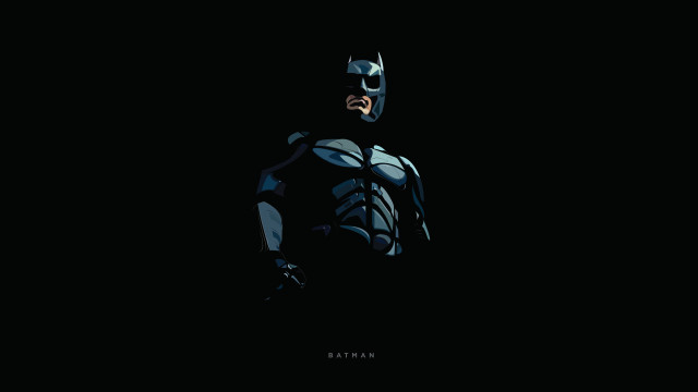 Batman standing hands hips face free wallpaper for desktop - medium preview image