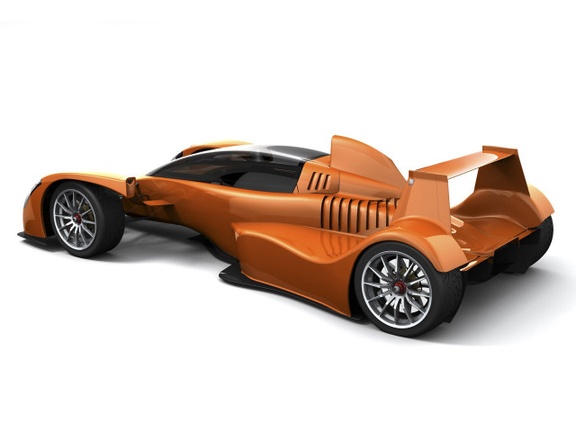 Orange car white background image free wallpaper for desktop - medium preview image