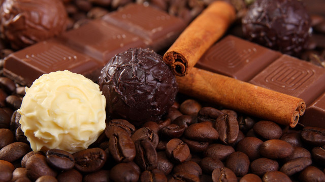 Chocolate bar coffee beans chocolate #2 free wallpaper for desktop - medium preview image