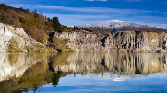 Mountain reflection lake beautiful scenery free wallpaper for desktop - medium preview image