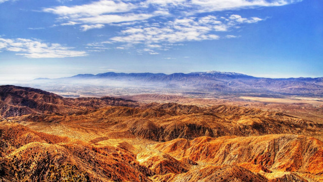 Mountain range clouds sunset fire free wallpaper for desktop - medium preview image