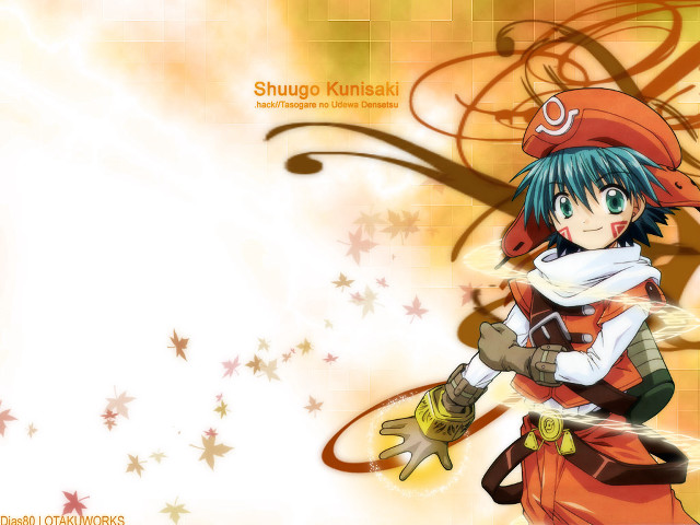 Anime greenhair cat hat stars free wallpaper for desktop - medium preview image