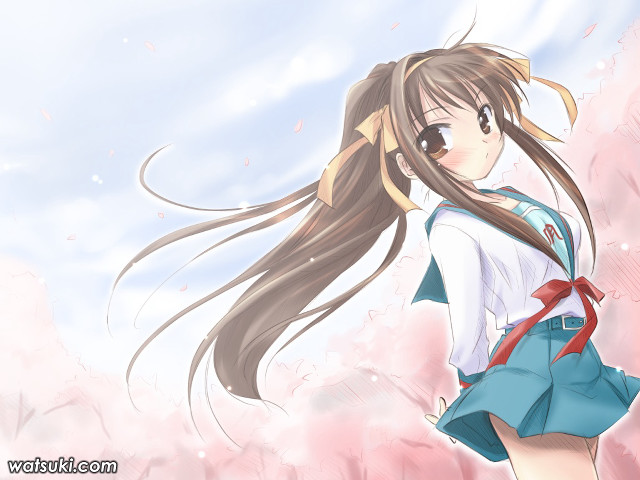 Girl kyoto anime spring sailor free wallpaper for desktop - medium preview image