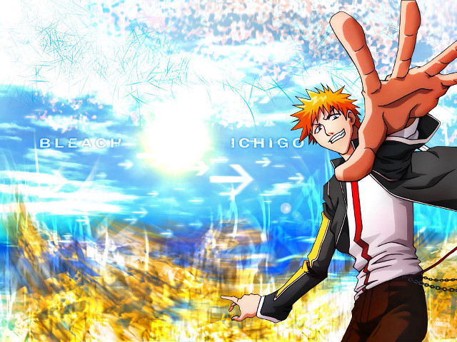Anime explosion katsuki ichigo male free wallpaper for desktop - medium preview image