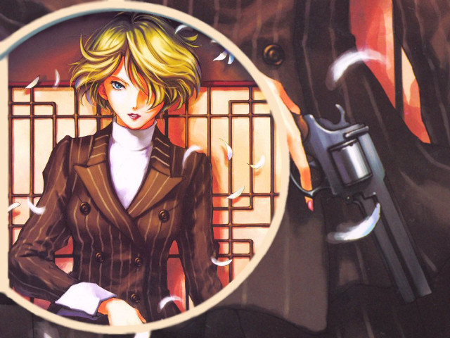 Woman gun window suit yayoi free wallpaper for desktop - medium preview image