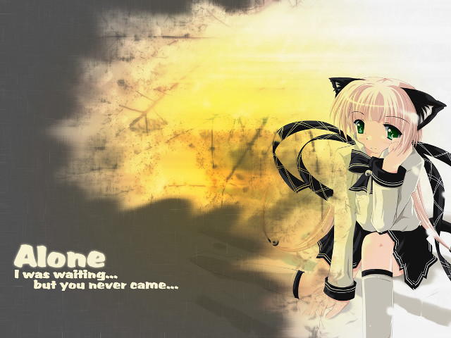Anime catgirl gun schooluniform greeneyes free wallpaper for desktop - medium preview image