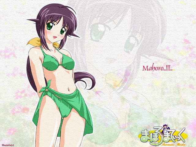 Cartoon character green bikini yellow free wallpaper for desktop - medium preview image