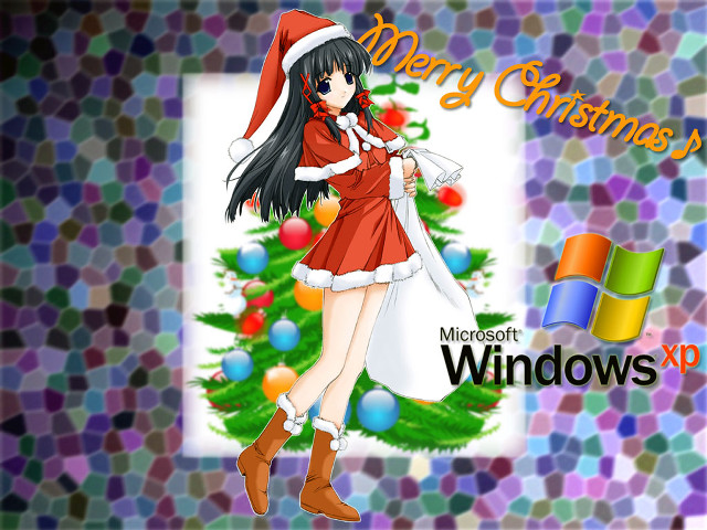 Girl red dress santa hat #2 free wallpaper for desktop - medium preview image