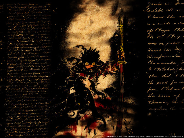 Demon sword vanitas fireworks embers free wallpaper for desktop - medium preview image