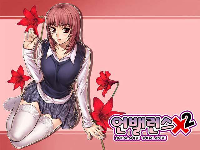 Girl redflower pinkbackground pleatedskirt redeyes free wallpaper for desktop - medium preview image