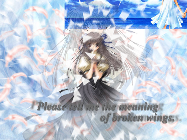 Girl white dress blue sky free wallpaper for desktop - medium preview image