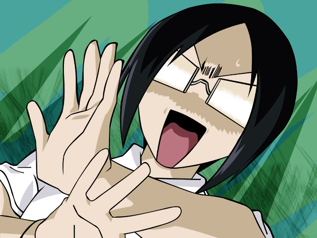 Woman openmouth outstretchedhand neoexpressionism manga free wallpaper for desktop - medium preview image