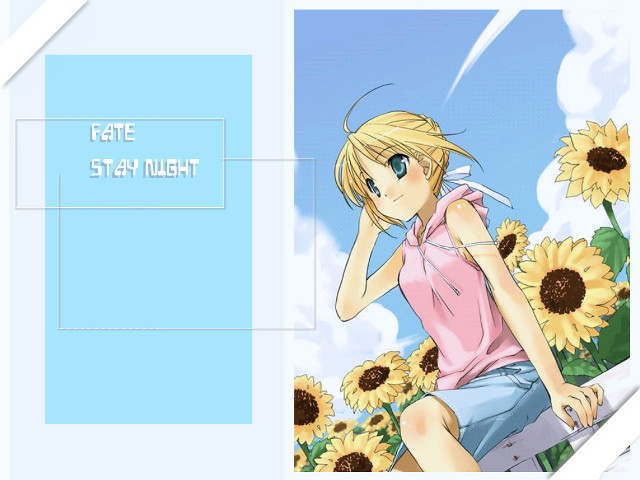 Girl sitting sunflowers sky anime free wallpaper for desktop - medium preview image
