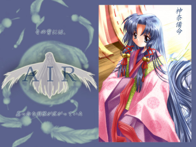 Girl bird kimono blue eyes free wallpaper for desktop - medium preview image