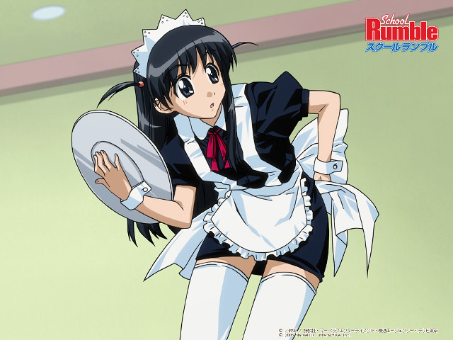 Maid smile ayako rokkaku anime free wallpaper for desktop - medium preview image
