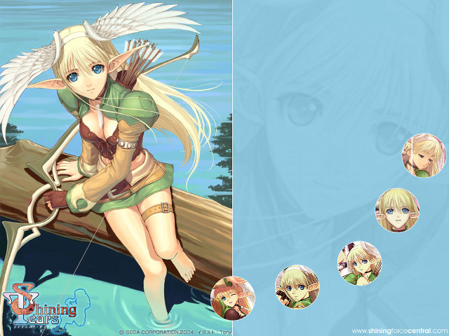 Girl wings sitting water elf free wallpaper for desktop - medium preview image