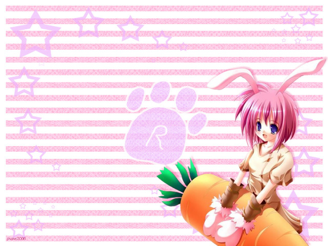 Pink haired girl rabbit ears #2 free wallpaper for desktop - medium preview image