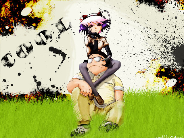 Man woman sitting field tree free wallpaper for desktop - medium preview image