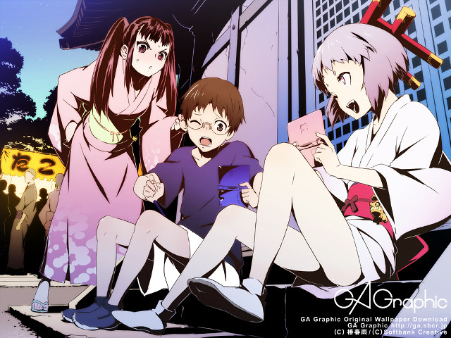 Group people bench building sky free wallpaper for desktop - medium preview image