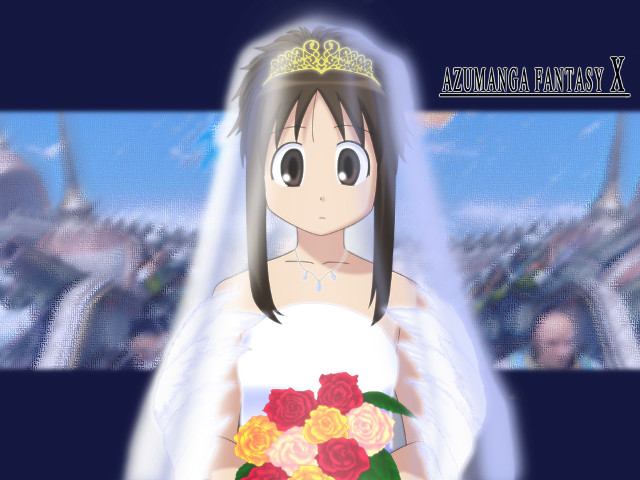 Bride wedding dress flower anime free wallpaper for desktop - medium preview image