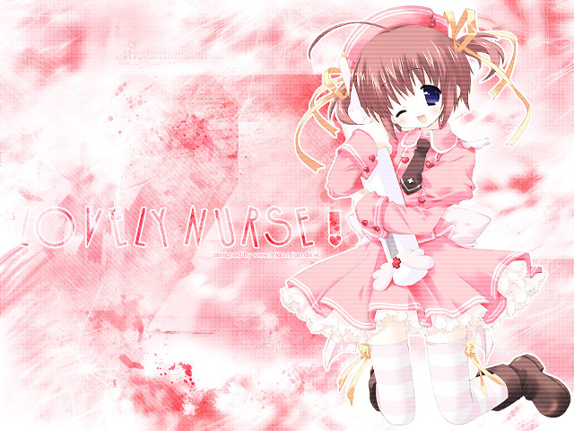 Pink girl gun anime elf free wallpaper for desktop - medium preview image