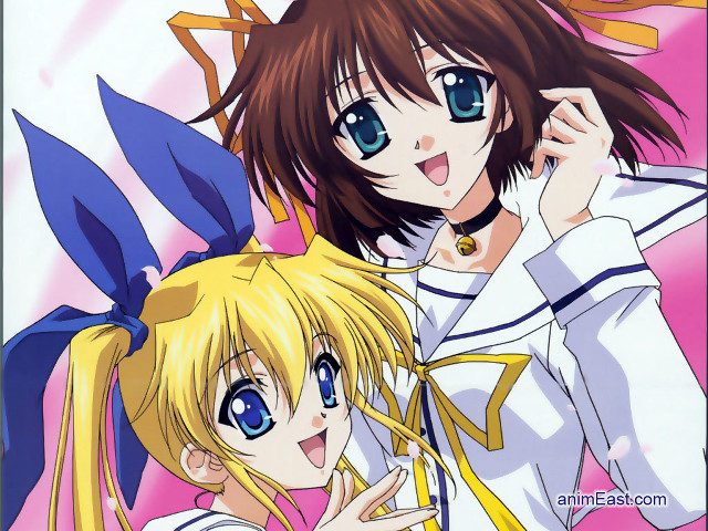 Anime girls blue eyes blonde free wallpaper for desktop - medium preview image