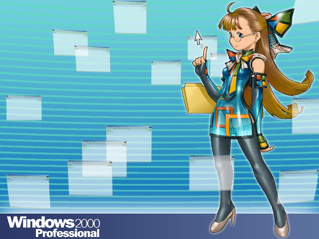 Cartoon character hat blue background free wallpaper for desktop - medium preview image