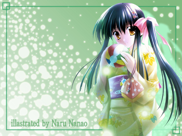 Girl kimono candy cane net free wallpaper for desktop - medium preview image
